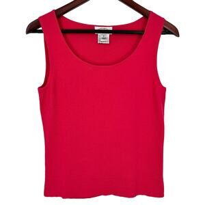 Talbots Sz Small Tank Top Knit Pink Blouse Shirt Top Undershirt Summer Beach